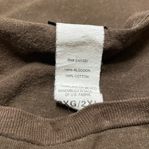 The Punisher Logo Short Sleeve Shirt Size XXL Brown Marvel - Picture 11 of 11